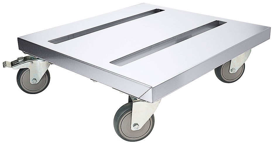 Rollwagen für Thermoboxen Fläche: 55 cm x 50 cm Höhe: 17 cm