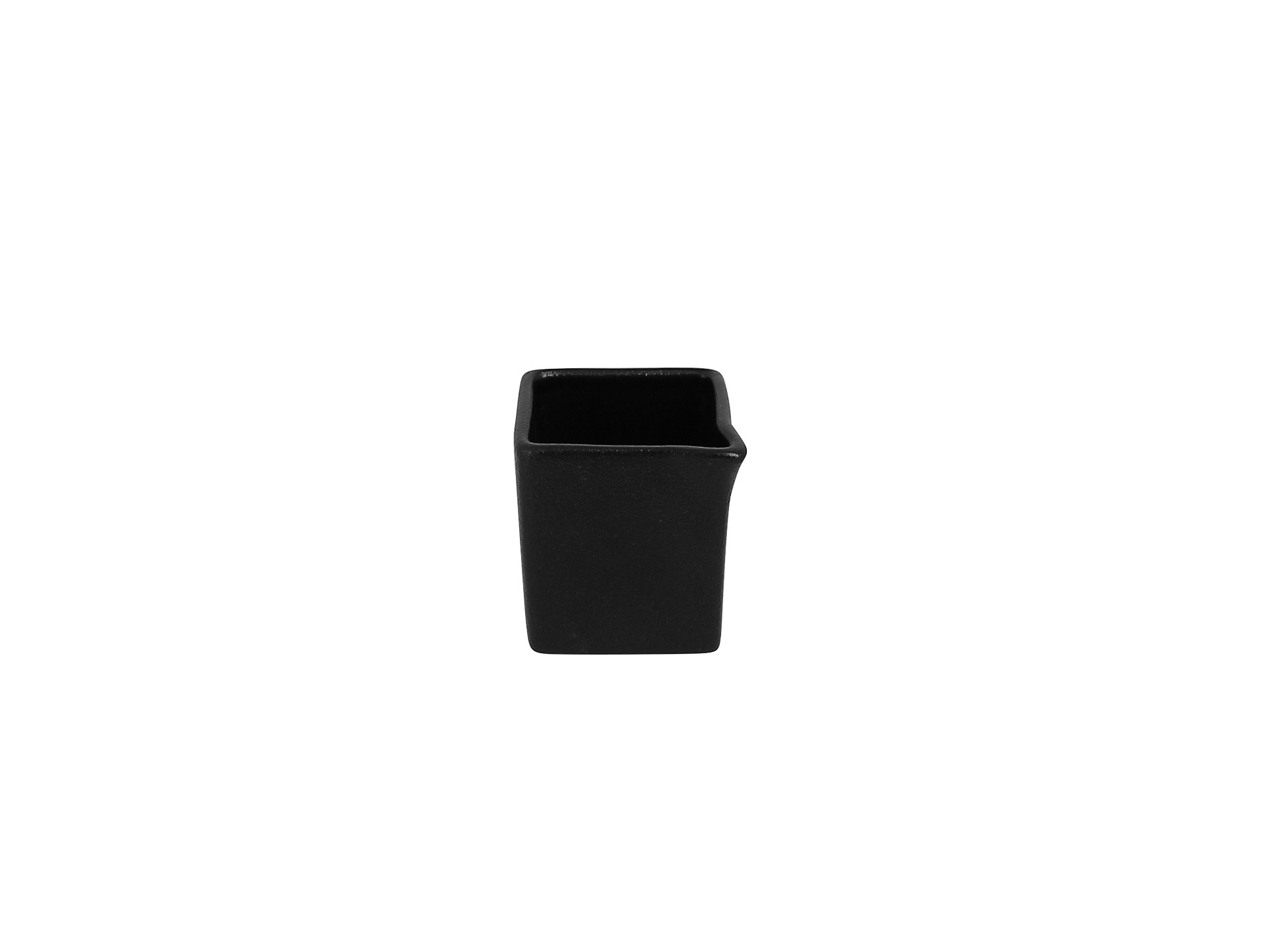 12 x RAK Sauciere/Milchkännchen quadratisch 8 cl  2.70 oz NEOFUSION schwarz (NFOPSD03BK)