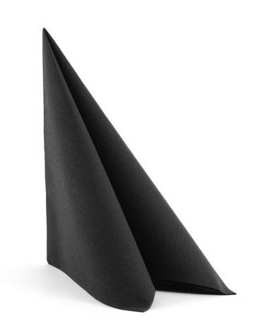Airlaid-Servietten 40 x 40 cm schwarz