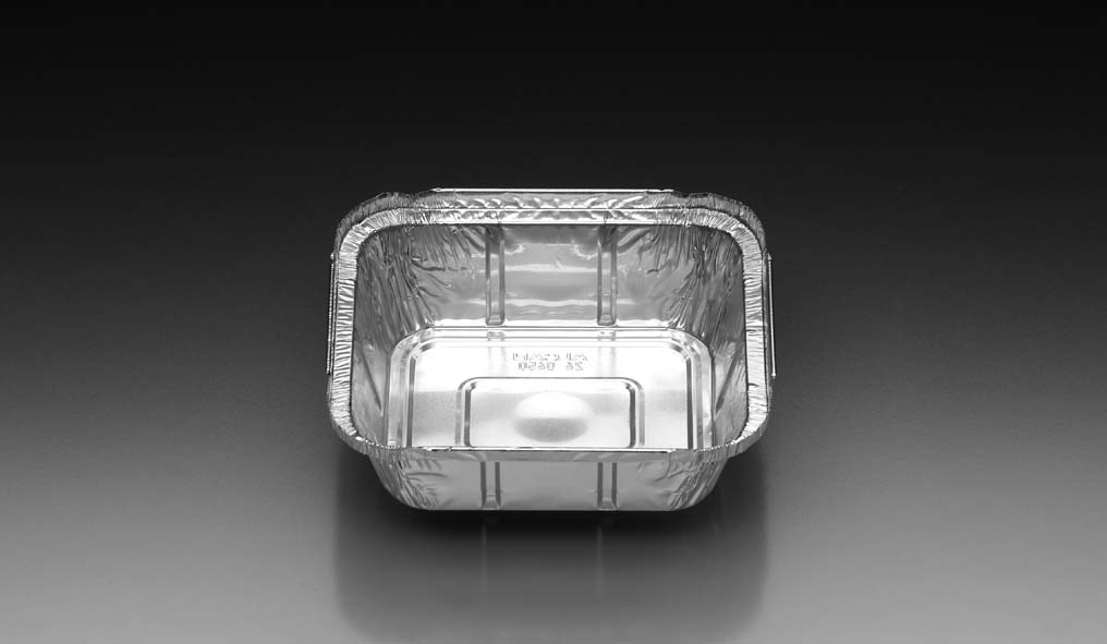 Aluschalen quadratisch / eckig 145 x 120 x 40 mm 450 ml