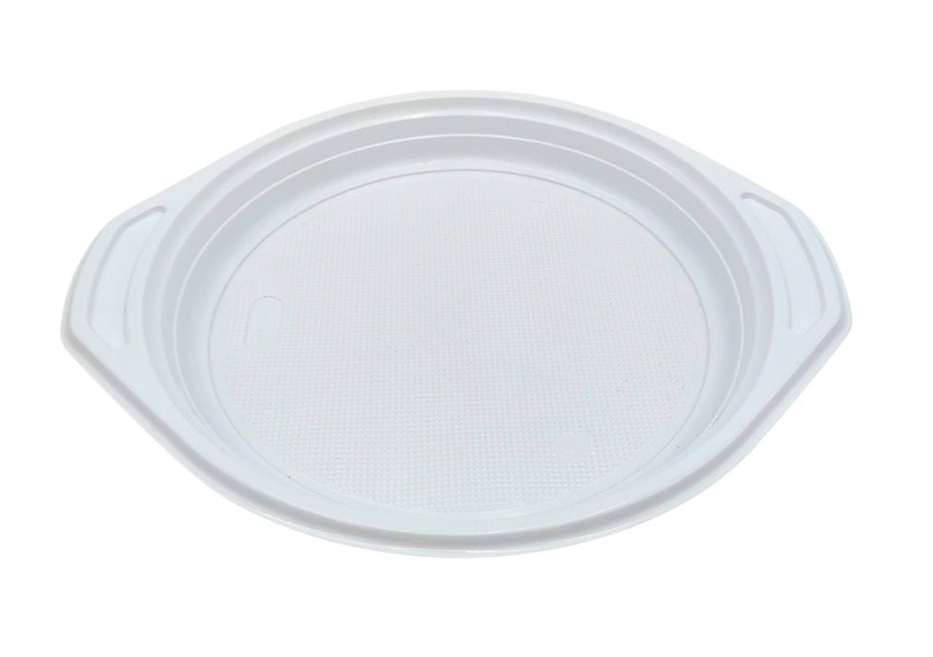 Teller Mehrweg  PP  Ø 22 cm  mit Anfasser weiß