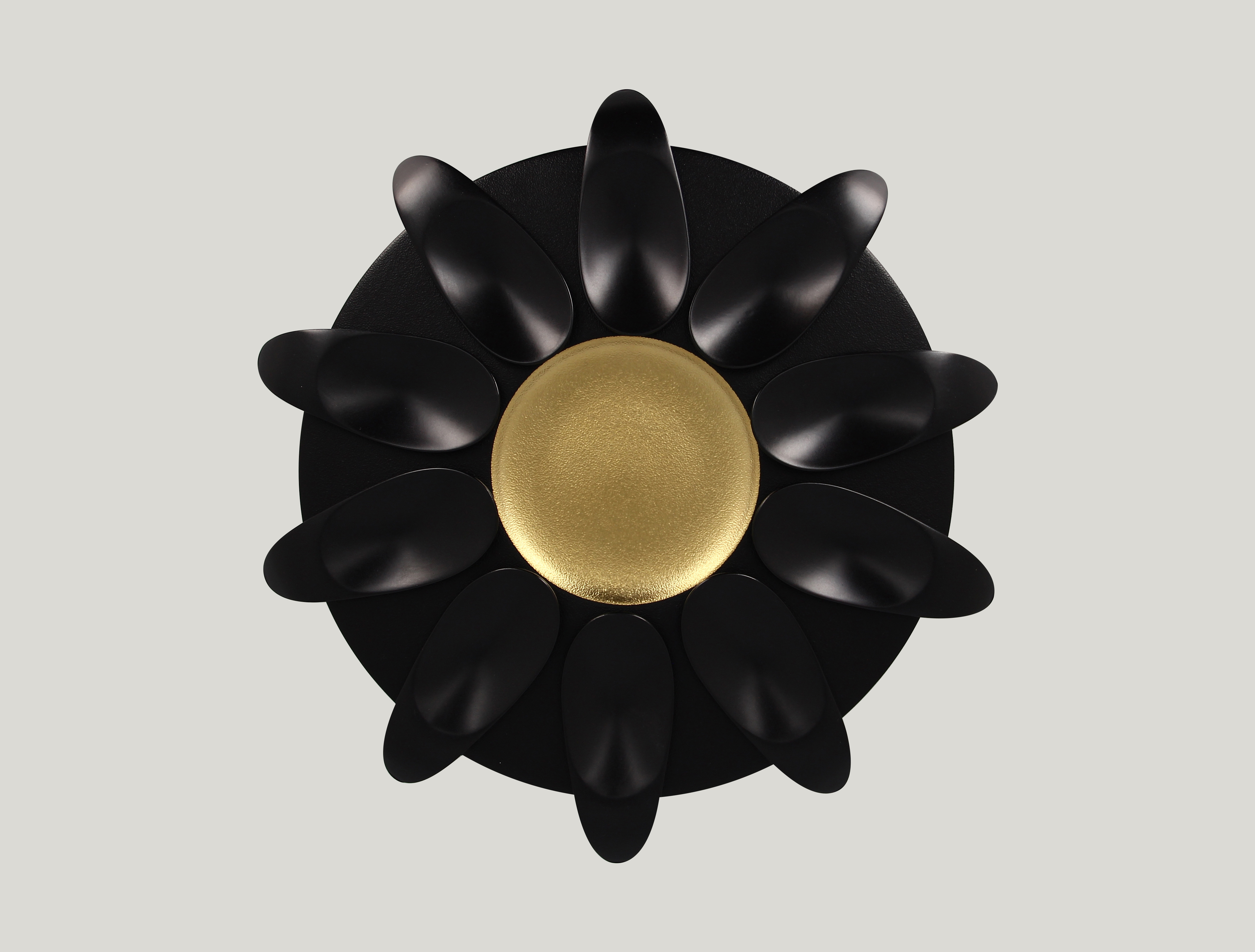 RAK Löffel L. 12 cm Br. 5,2 cm H.1,4 cm METALFUSION schwarz