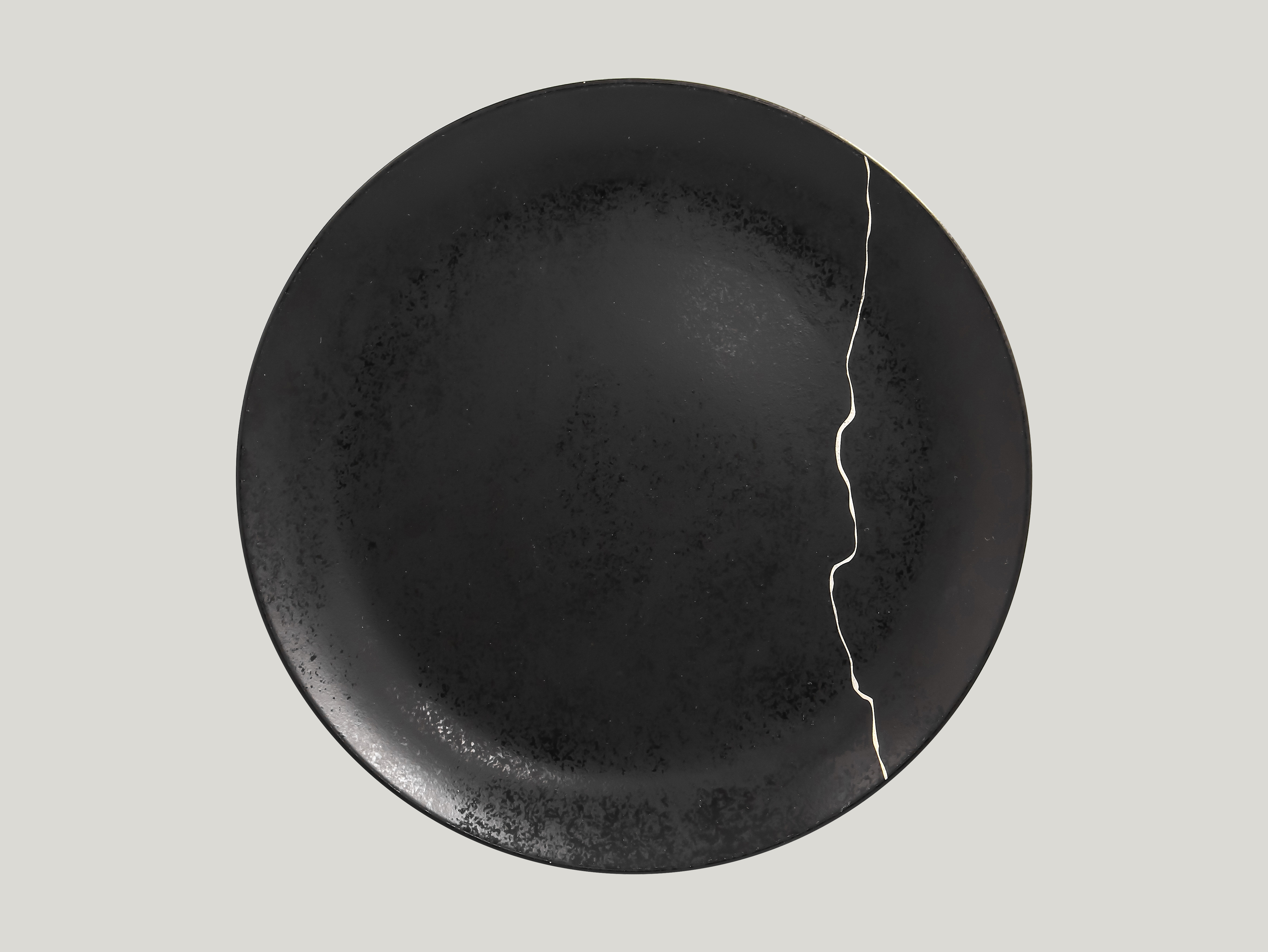 RAK Teller flach coup Ø 29 cm Schwarz/Silber KINTZOO (KZNNPR29S1)
