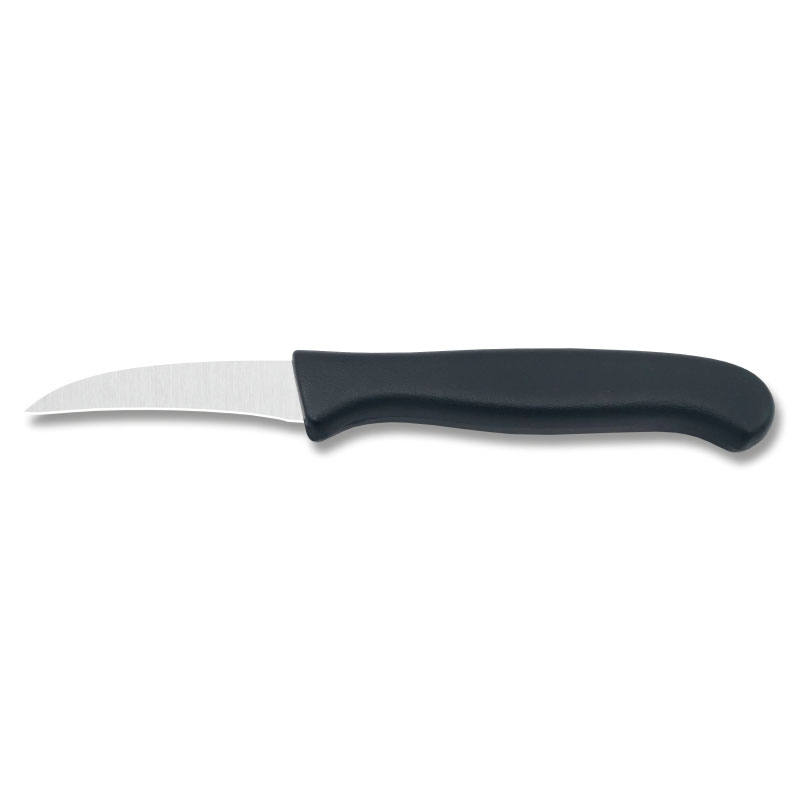 6x Schälmesser 2,5″ KS-Griff Schwarz