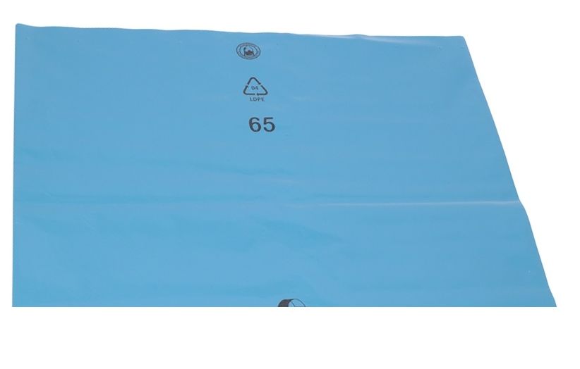 Premium-Abfallsäcke 575x1000x0,1 mm 70 l lose blau