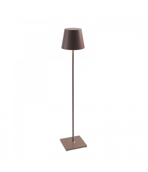 Poldina Pro XXL LED-Stehleuchte Ø 28 cm H. 150 cm corten