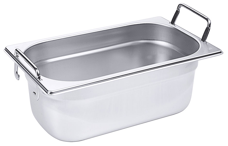 GN-Behälter mit Fallgriffen 1/4 Tiefe: 100 mm Volumen: 2,8 l
