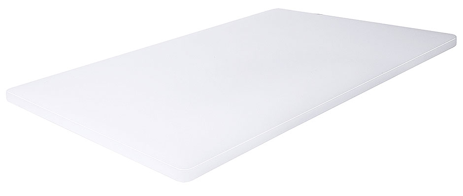 Schneidbrett HACCP mit Füßchen Länge: 45 cm Breite: 30 cm Dicke: 1,2 cm weiß
