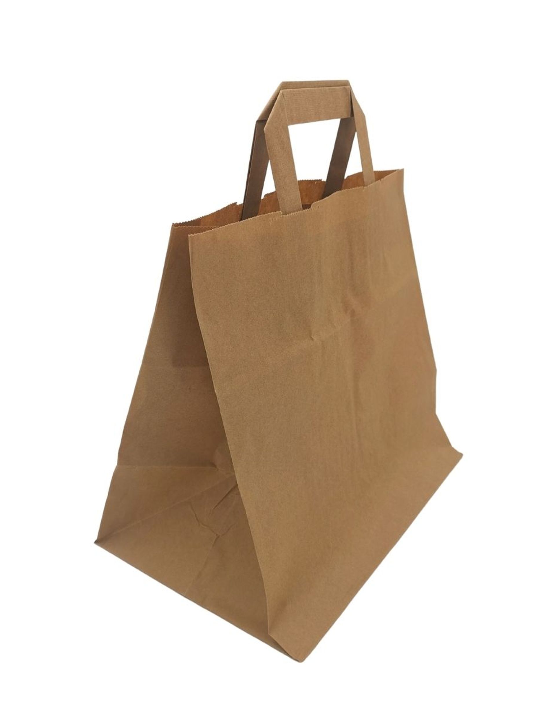 Papiertragetaschen 26 x 17 x 25 cm braun 70g/qm Kraftpapier