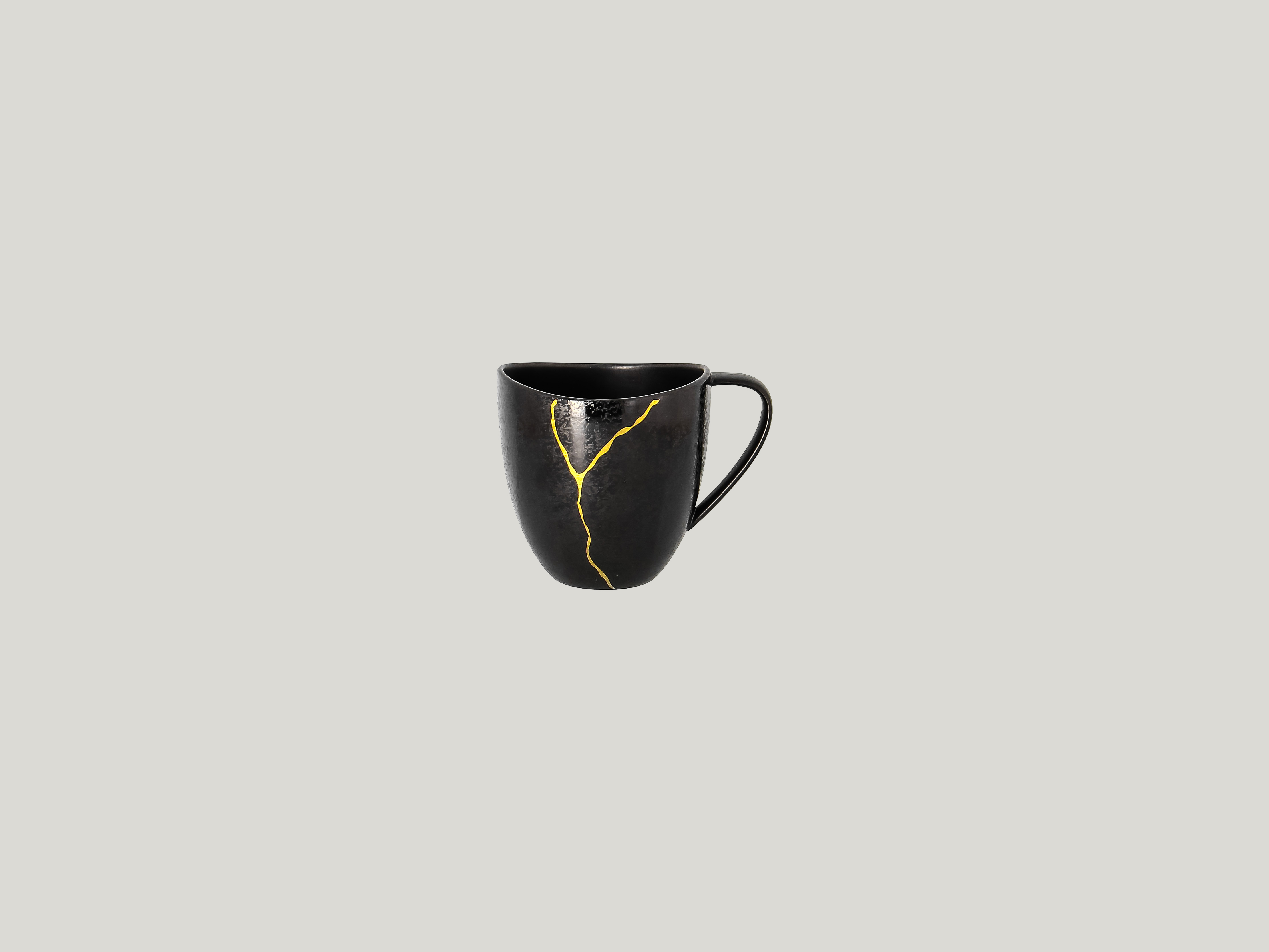 RAK Frühstückstasse Ø 8.5 cm Ihn. 30 cl Schwarz/Gold KINTZOO (KZSWCU30G2)