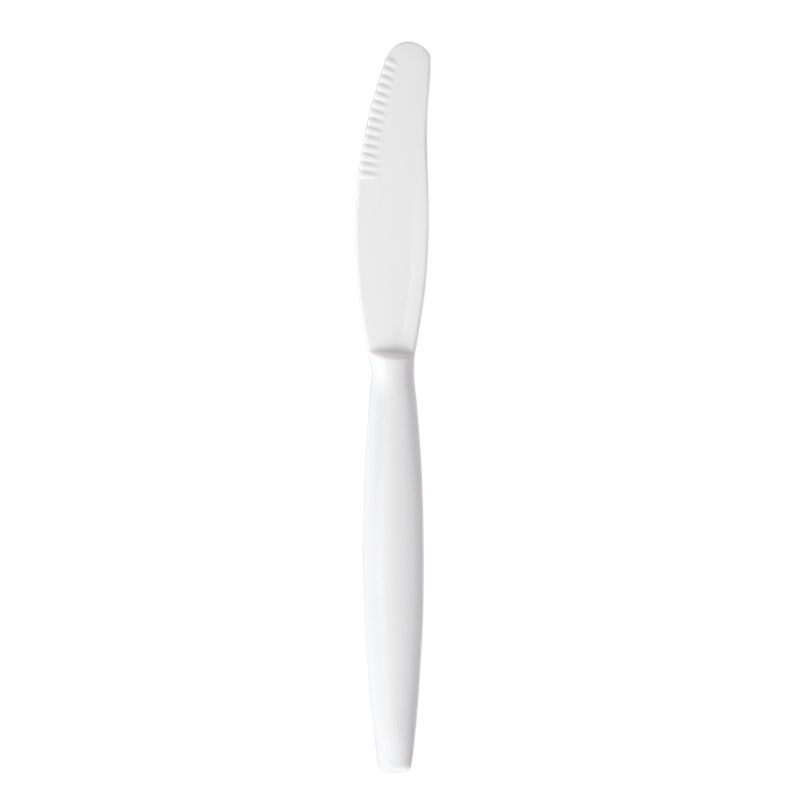 Mehrweg Messer 19,5 cm weiß