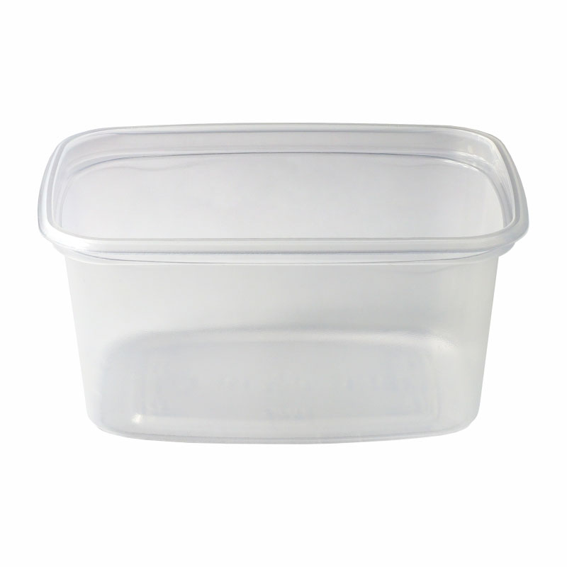 Becher PP 250 ml eckig transparent