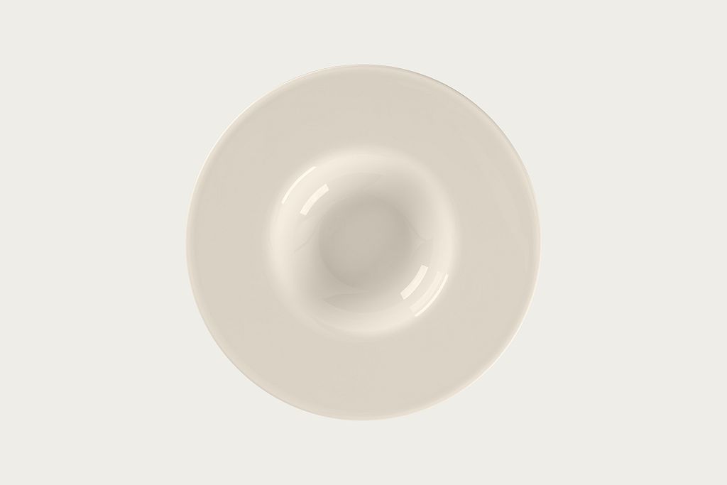 12 x RAK Gourmetteller tief Ø 25 cm - 24 cl Farbe: Bone China "BRAVURA" (BCBVGD25)