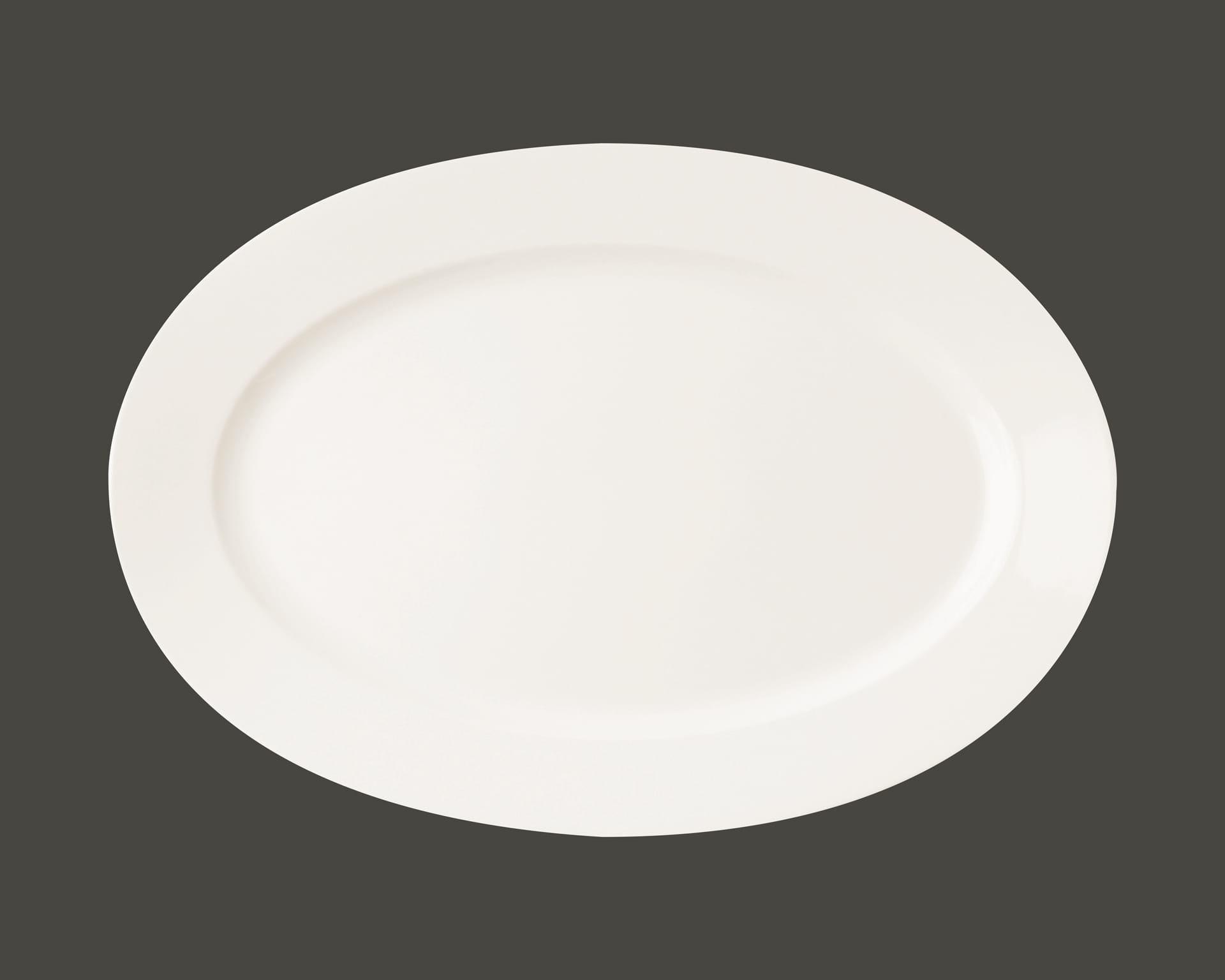 RAK Steakteller oval Länge 38 cm Breite 26 cm IVORIS / BANQUET (BAOP38)