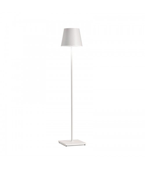 Poldina Pro XXL LED-Stehleuchte Ø 28 cm H. 150 cm weiß
