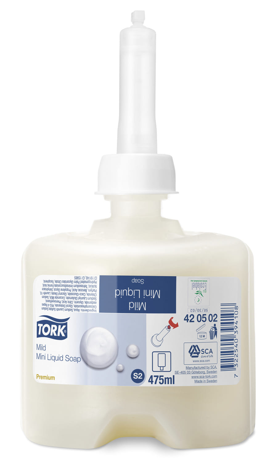 8 x Tork Premium Flüssigseife mild mini S2 475 ml (420502)