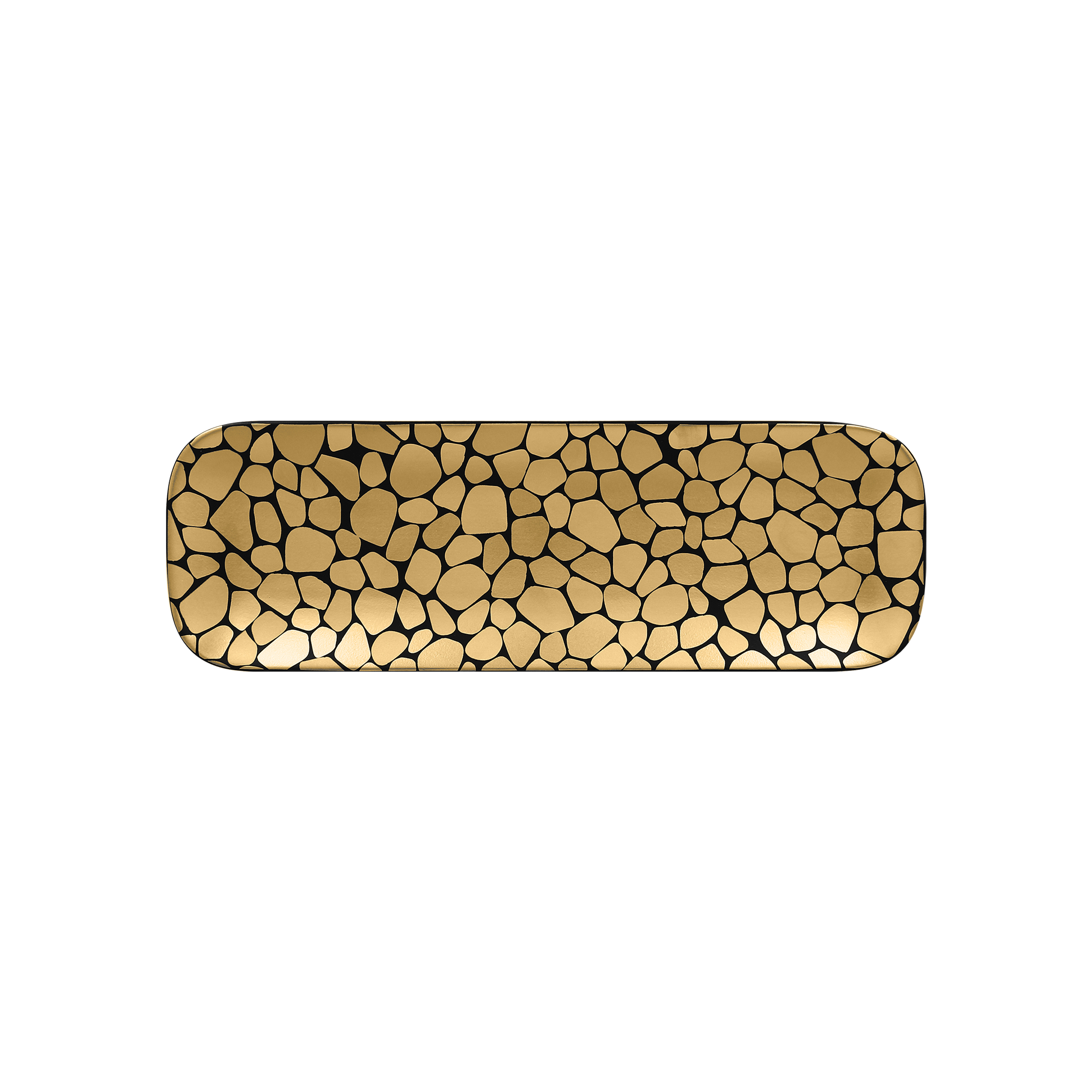 RAK Platte rechteckig L. 33 cm Br. 11 cm H. 1,7 cm PEBBLES gold
