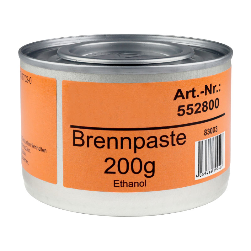 72x Dosen Brennpaste 200 gr Brenndauer ca. 2,5 Stunden