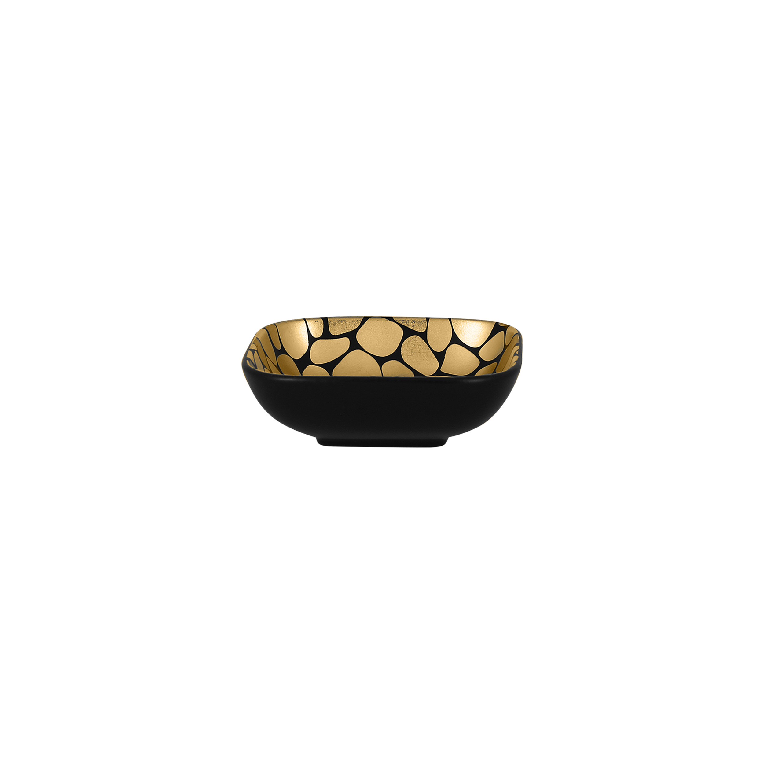 RAK Schale quadratisch L. 11 cm Br. 11 cm H. 3,5 cm Inh. 16,5 cl PEBBLES gold