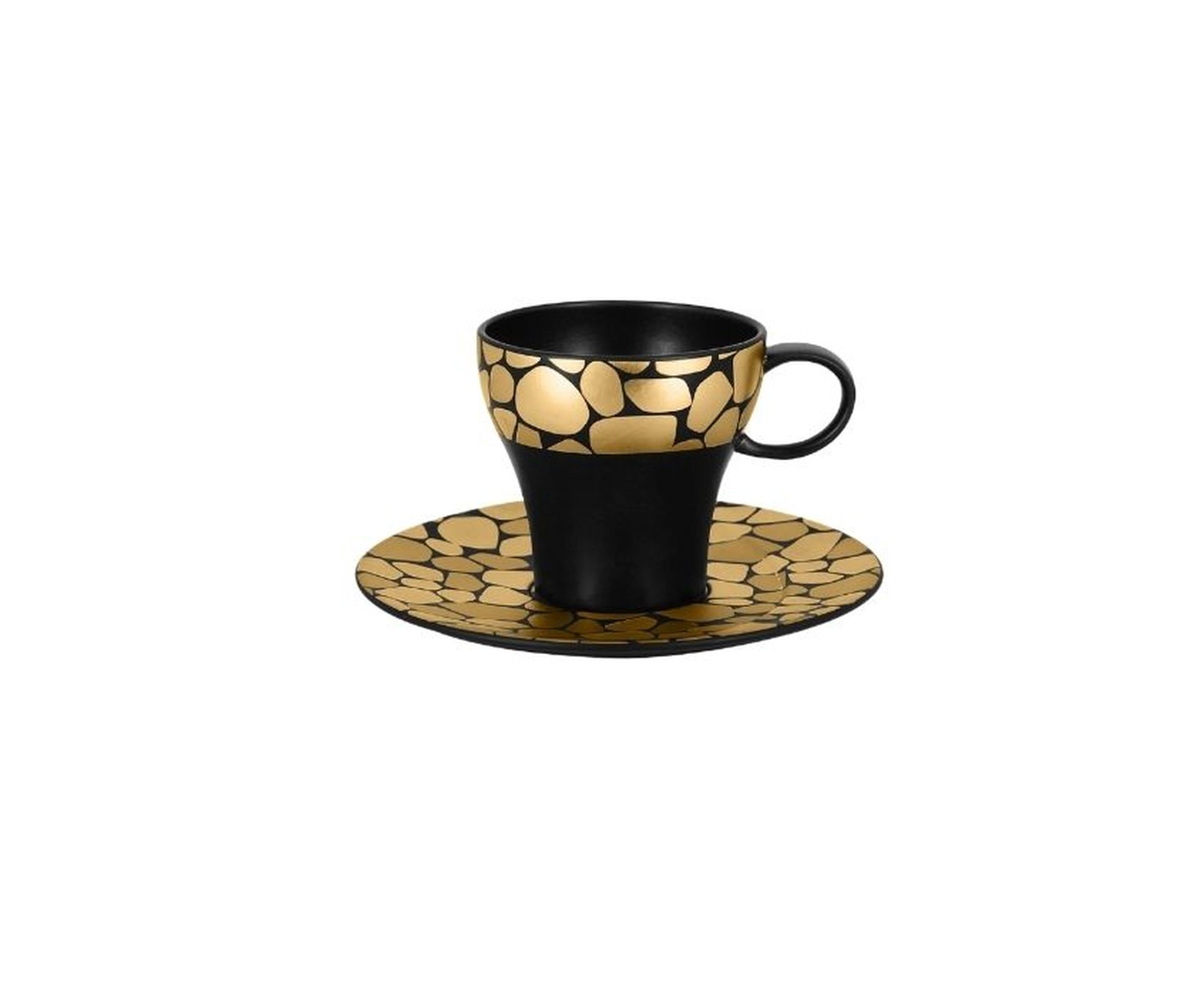 RAK Espressotasse  D. 6,6 cm H. 5,5 cm Inh. 9 cl PEBBLES gold