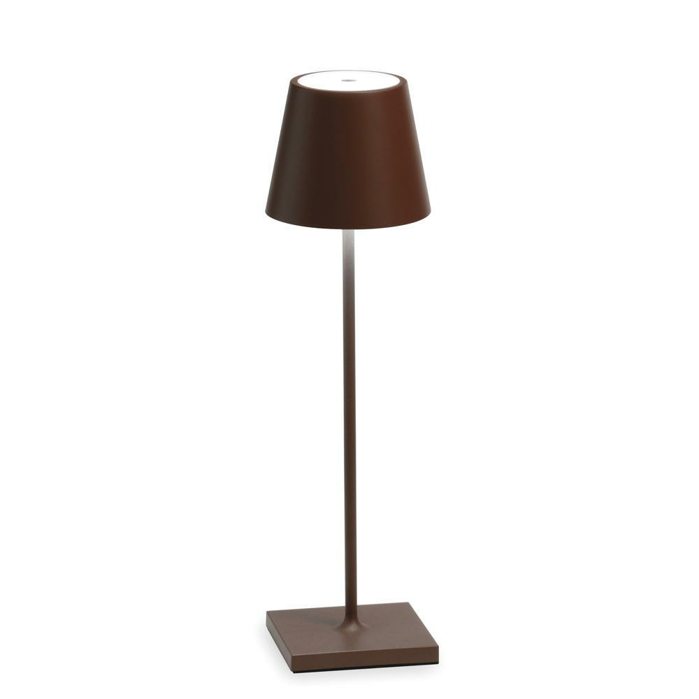 Poldina Pro LED-Akkuleuchte Ø 11 cm  H. 38 cm Bronze