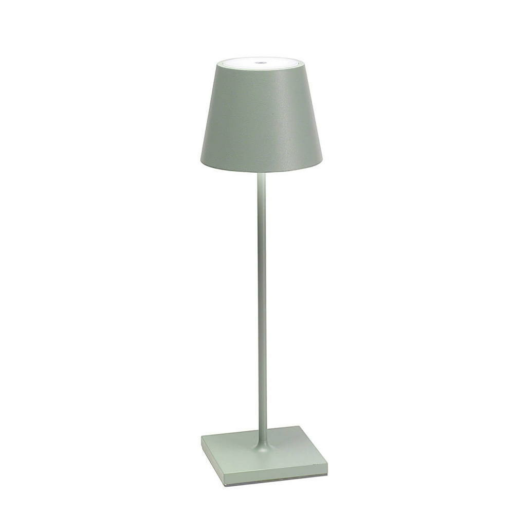 Poldina Pro LED-Akkuleuchte Ø 11 cm  H. 38 cm Grün