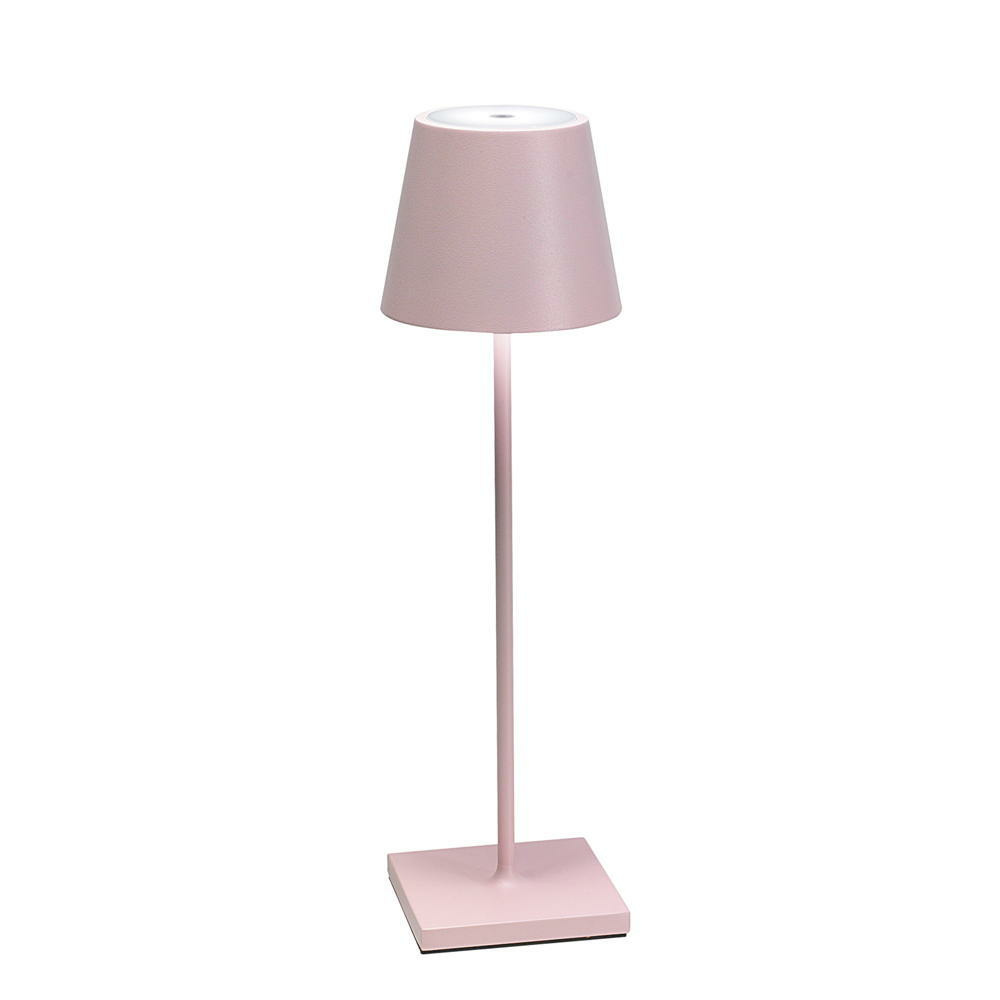 Poldina Pro LED-Akkuleuchte Ø 11 cm  H. 38 cm Rosa