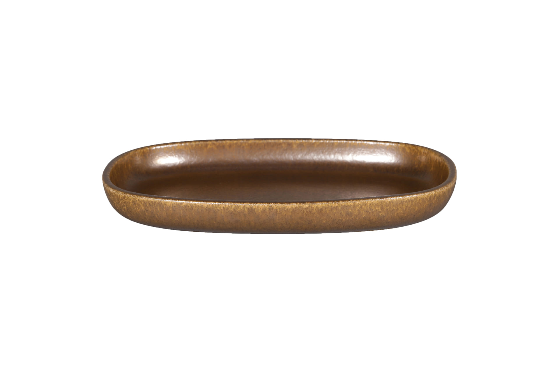 RAK Platte oval tief L 22,5 cm B 15 cm h 2,5 cm RAKSTONE / EASE Rust